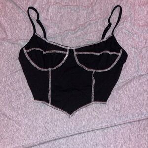 constraint stitch corset cami
